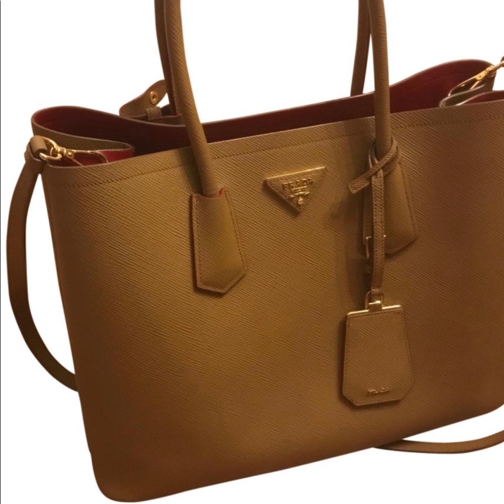 Authentic Prada double saffiano bag